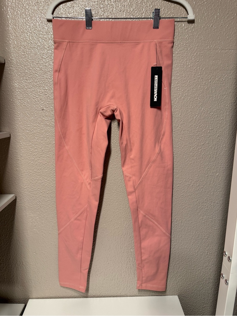 Fashion Nova Girls' Coral Pink Active Leggings